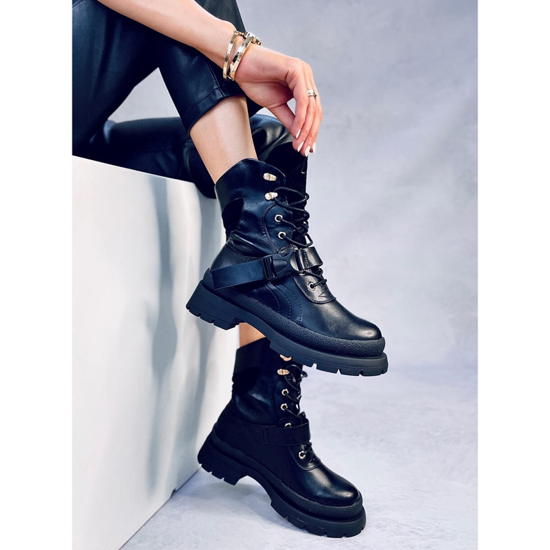 Botki militarne Ahne Black czarne 2