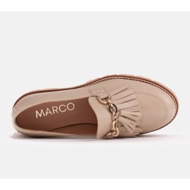 Marco Shoes Mokasyny ze złotym łańcuchem na lekkiej podeszwie beżowy 5