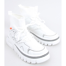 Buty sportowe skarpetkowe Malin White białe 5