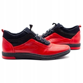 Polbut Buty męskie zimowe K27F czerwone 4