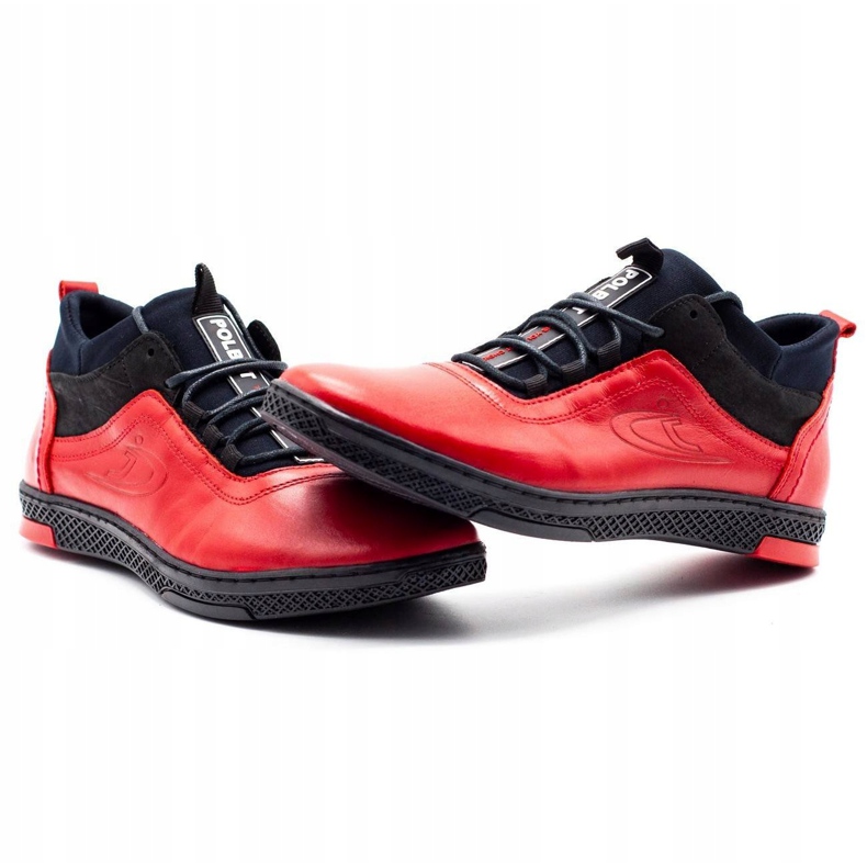 Polbut Buty męskie zimowe K27F czerwone 5