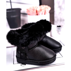 Apawwa Ocieplane dziecięce botki śniegowce z futerkiem szare Marella 1