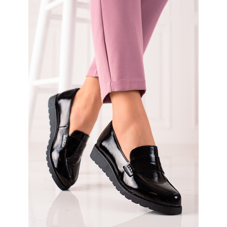 La.Fi Klasyczne czarne półbuty 1