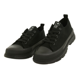 News Modne Sneakersy Na Platformie 21SP02-1400 czarne 3