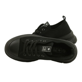 News Modne Sneakersy Na Platformie 21SP02-1400 czarne 5