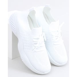 Buty sportowe skarpetkowe Yetto White białe 5
