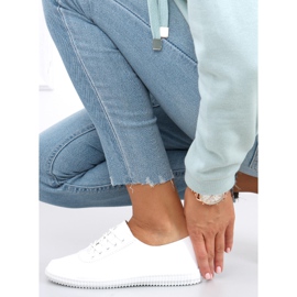 Tenisówki damskie Girma White białe 2