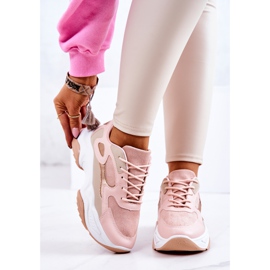 PS1 Sportowe Buty Sneakersy Różowe Retroque 3