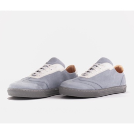 Marco Shoes Sportowe trampki z wysokiej jakości zamszu naturalnego szare 4