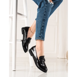 Czarne półbuty mokasyny La.Fi 1