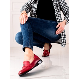 Klasyczne Czerwone Półbuty VINCEZA 1