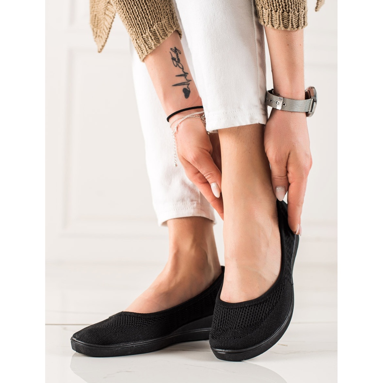 Evento Wygodne Czarne Baleriny 2