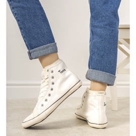 #uszkodzone# Białe trampki damskie za kostkę Torna #USZKODZONE# 2