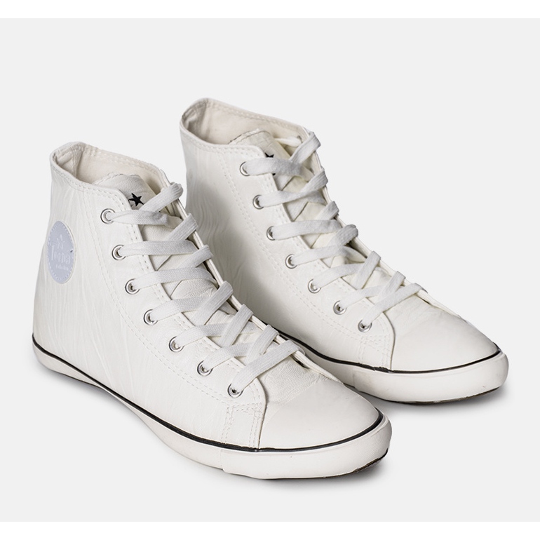 Białe trampki za kostke Shape of You 1