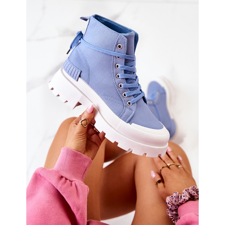 PS1 Trapery Wiązane Niebieskie Faithfull 1