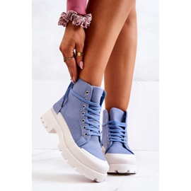 PS1 Trapery Wiązane Niebieskie Faithfull 2