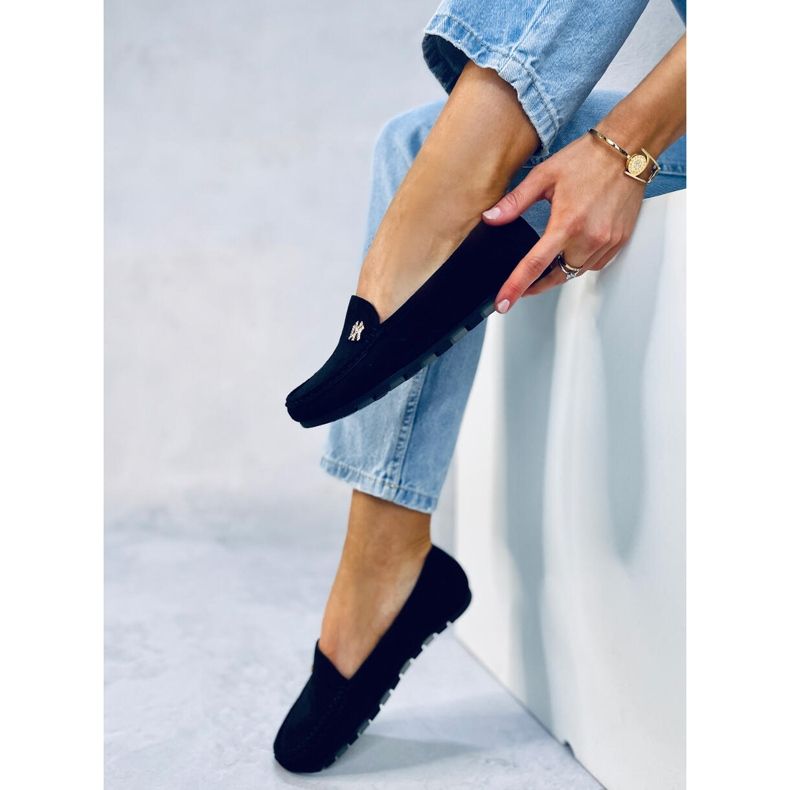 Mokasyny damskie Sekue Black czarne 2