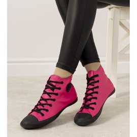 Trampki za kostke Shape of You czarne czerwone różowe 1