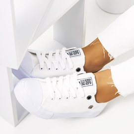 Białe trampki damskie Big Star AA274010 2