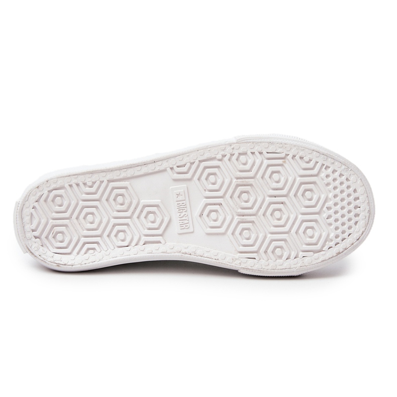Skórzane Trampki Big Star JJ374024 Białe 2