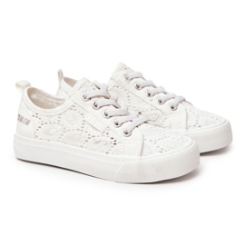 Trampki Ażurowe Big Star JJ374012 Białe 2