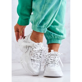 FB2 Sneakersy Na Masywnej Podeszwie Białe Your Style 2