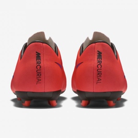 Buty piłkarskie Nike Mercurial Victory V Fg Jr 651634-650 czerwone pomarańcze i czerwienie 3