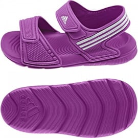Sandały adidas Akwah 9 Kids B40662 fioletowe niebieskie 1
