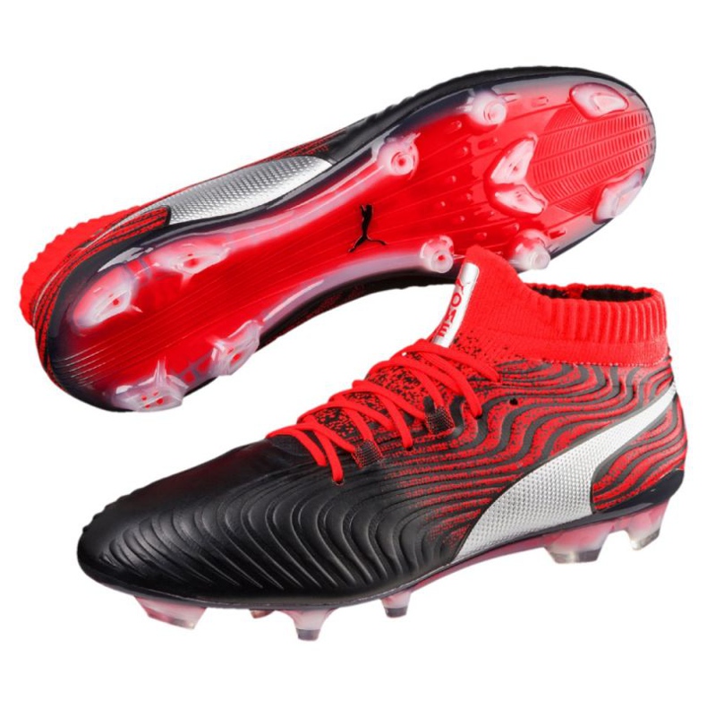 Buty piłkarskie Puma One 18.1 Syn Fg M 104869 01 wielokolorowe czarne 1