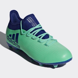 Buty piłkarskie adidas X 17.1 Fg Jr CP8980 wielokolorowe niebieskie 3