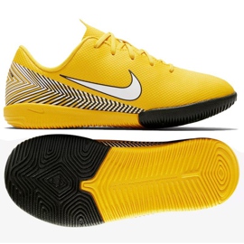 Buty halowe Nike Mercurial Vapor 12 Academy Neymar Ic Jr AO2899-710 żółte żółte 1