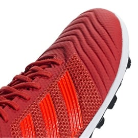Buty piłkarskie adidas Predator 19.3 Tf M D97962 czerwone pomarańcze i czerwienie 3