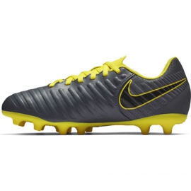 Buty piłkarskie Nike Tiempo Legend 7 Club Mg Jr AO2300-070 szare czarne 1