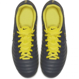 Buty piłkarskie Nike Tiempo Legend 7 Club Mg Jr AO2300-070 szare czarne 2
