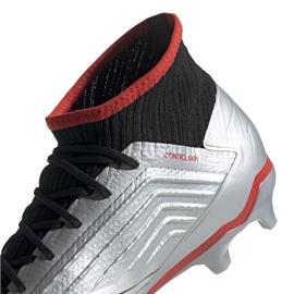 Buty piłkarskie adidas Predator 19.2 Fg M F35601 czarny/srebrny srebrny 3