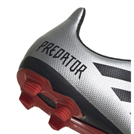 Buty piłkarskie adidas Predator 19.4 FxG Jr G25822 wielokolorowe srebrny 4