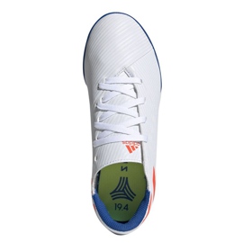 Buty piłkarskie adidas Nemeziz Messi 19.4 Tf Jr F99929 białe wielokolorowe 2
