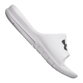Klapki Under Armour Core Pth M 3021286-100 białe czarne 2
