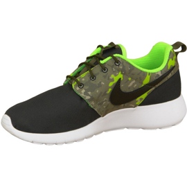 Buty Nike Roshe One Print Gs M 677782-008 czarne wielokolorowe zielone 1