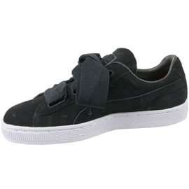 Buty Puma Suede Heart Jr 365135-02 czarne 1