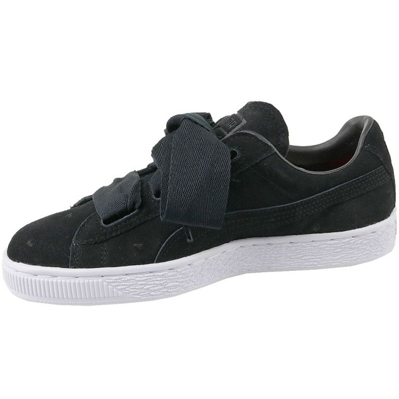 Buty Puma Suede Heart Jr 365135-02 czarne 1