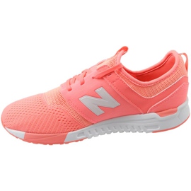 Buty New Balance Jr KL247C7G pomarańczowe białe 1