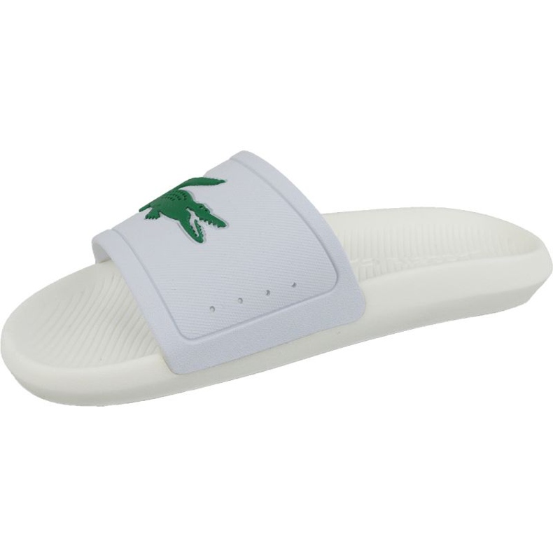 Klapki Lacoste Croco Slide 119 1 M 737CMA0018082 białe 1