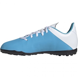 Buty piłkarskie adidas X 19.4 Tf Jr F35347 niebieskie wielokolorowe 1