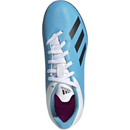 Buty piłkarskie adidas X 19.4 Tf Jr F35347 niebieskie wielokolorowe 3