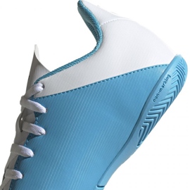 Buty piłkarskie adidas X 19.4 In Jr F35352 niebiesko białe wielokolorowe niebieskie 6