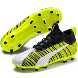 Buty piłkarskie Puma One 5.3 Fg Ag Jr 105657 03 żółte żółte 3