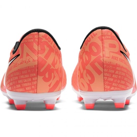 Buty piłkarskie Nike Phantom Venom Academy Fg Jr AO0362 810 pomarańczowe pomarańcze i czerwienie 4