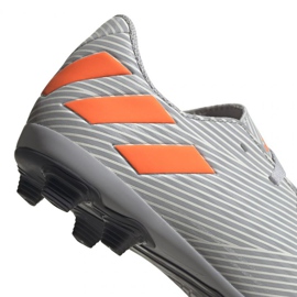 Buty piłkarskie adidas Nemeziz 19.4 FxG Jr EF8305 wielokolorowe szare 4