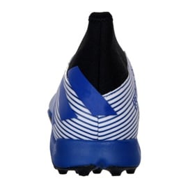 Buty piłkarskie adidas Nemeziz 19.3 Ll Tf M EG7252 białe niebieskie 3